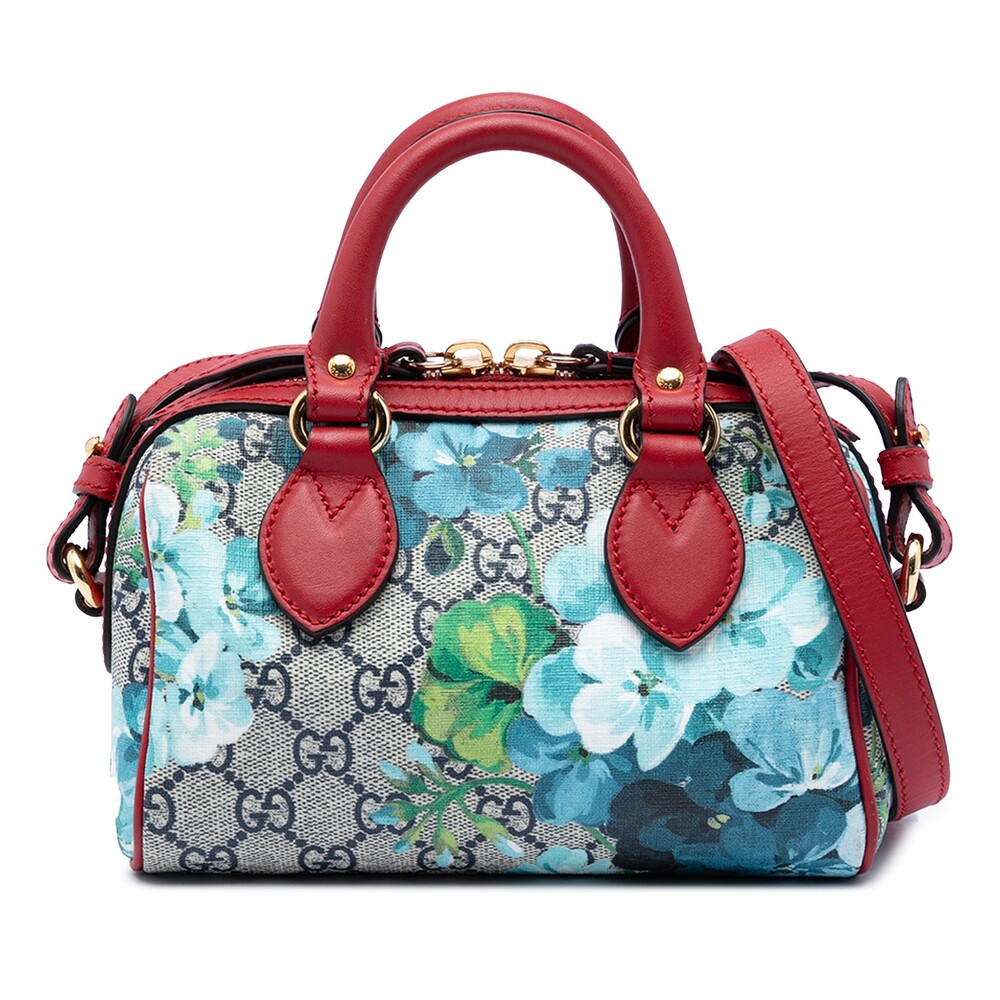 Gucci Mini Gg Supreme Blooms Boston Bag #272893G10B